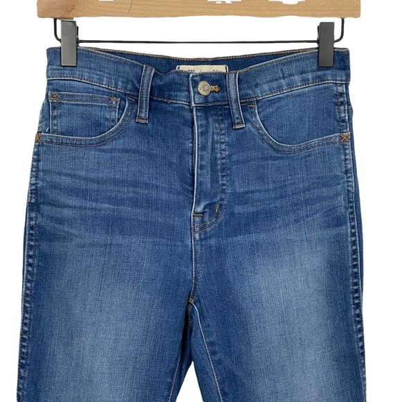 Madewell Roadtripper Jeans: Knee Rip Edition High Rise Distressed Size 25 - Picture 3 of 11